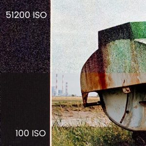 ISO et bruit, comparaison 100 ISO et 51200 ISO