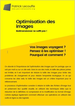Optimisation des images - pdf